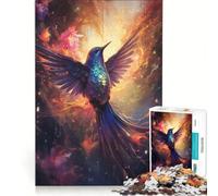 Puzzle da 1000 pezzi per adulti "Colibrì nel Regno Astrale", gioco rompicapo, decorazione da parete, lista dei desideri con Babbo Natale 38x52cm