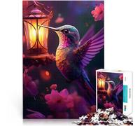 Puzzle da 1000 pezzi per adulti Colibrì rosa Aiuta il cervello ad allenare i giocattoli che creano dipendenza per coltivare la pazienza Un'opera d'arte 38x26cm