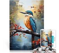 Puzzle da 1000 pezzi per adulti colibrì sull'acqua Aiuta il cervello ad allenare i giocattoli che creano dipendenza per coltivare la pazienza Regalo di opere d'arte 26x38cm