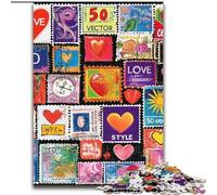 Puzzle da 1000 pezzi per adulti, collage d'amore, puzzle impegnativi 50x75cm, rompicapo educativo, decorazione artistica per casa e ufficio, età 14+