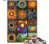 Puzzle da 1000 pezzi per adulti, collage del sole, puzzle per adulti da 1000 pezzi, sviluppa le capacità di coordinazione occhio-mano, perfetto come regalo di compleanno (dimensioni 50x75cm)