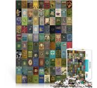 Puzzle da 1000 pezzi per adulti collage di libri d'epoca per il giocattolo di sfida del gioco educativo Migliorare l'amore tra le coppie 38x26cm