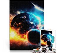 Puzzle da 1000 pezzi per adulti Collisione cosmica Giocattolo educativo intellettuale decomprimente è ideale come regalo per tutta la famiglia 38x26cm