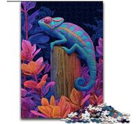 Puzzle da 1000 pezzi per adulti, colora il camaleonte, per 14+ anni, gioco stimolante come regalo per tutta la famiglia e gli amici (dimensioni 50x75cm)