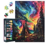 Puzzle da 1000 pezzi per adulti colorati Aurora puzzle impegnativi per adulti, 27,5 x 19,7 pollici puzzle gioco per donne decorazione domestica regalo di compleanno (serie paesaggio)