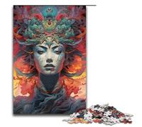 Puzzle da 1000 pezzi per adulti colorati e psichedelici per dare potere ai guerrieri. Gioco impegnativo un'opera d'arte adatta a ragazzi dai 14 anni in su. 1000 pezzi (38x26 cm).