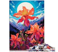 Puzzle da 1000 pezzi per adulti colorati incantevoli fiori rilassanti giocattolo educativo intellettuale 26 x 38 cm per alleviare lo stress per rilassarsi a casa e per il passatempo