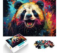 Puzzle da 1000 pezzi per adulti colorati Neonpanda giochi rilassanti Aiuta il cervello ad allenare i giocattoli avvincenti per promuovere la pazienza 26 x 38 cm