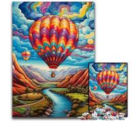 Puzzle da 1000 pezzi per adulti, colorati puzzle artistici a forma di mongolfiera per adulti, divertenti attività da fare a casa, regalo di compleanno, regali da viaggio 50x75CM/19,68x29,52 pollici