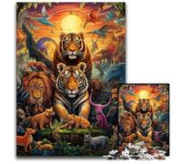 Puzzle da 1000 pezzi per adulti, colorati puzzle del mondo animale, per adulti, attività divertenti a casa, regalo di compleanno, regali da viaggio 26X38CM/10,23x14,96 pollici