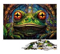 Puzzle da 1000 pezzi per adulti, coloratissime rane arboree, puzzle in legno, gioco interattivo per famiglie, regalo artigianale con opere d'arte colorate, 50x75CM/19,68x29,52 pollici