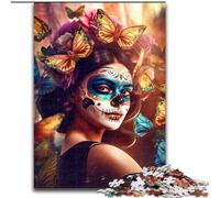 Puzzle da 1000 pezzi per adulti, coloratissimi puzzle del Giorno dei Morti da 1000 pezzi per adulti e adolescenti, giochi di ruolo impegnativi (dimensioni 26x38cm)