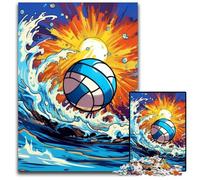 Puzzle da 1000 pezzi per adulti, coloratissimi puzzle in cartone da beach volley, gioco interattivo per famiglie, regalo artigianale con grafica colorata 26X38CM/10,23x14,96 pollici