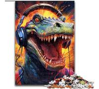 Puzzle da 1000 pezzi per adulti, coloratissimi puzzle in cartone raffiguranti coccodrilli, dimensioni 26x38cm, perfetti come regali di compleanno, Natale e Halloween.