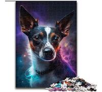 Puzzle da 1000 pezzi per adulti, colorato cane fulmine in legno, regalo perfetto per bambini dai 14 anni in su, 50x75cm, divertente lavoretto per famiglie, perfetto per compleanni e feste