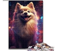 Puzzle da 1000 pezzi per adulti, colorato cane Husky in legno, perfetto come decorazione fai da te o regalo di compleanno, 50x75cm, rompicapo stimolante - giocattolo rilassante per adolescenti