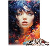 Puzzle da 1000 pezzi per adulti colorato dea fantasy cartone animato migliora la memoria per adolescenti dai 14 anni in su, 26 x 38 cm