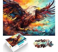 Puzzle da 1000 pezzi per adulti colorato Fantasy Falce, lista dei desideri con Babbo Natale per adolescenti dai 14 anni in su, 26 x 38 cm
