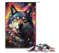 Puzzle da 1000 pezzi per adulti colorato gioco psichedelico del lupo marino spaziale ideale come regalo per tutta la famiglia 1000 pezzi (38x26 cm)
