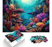 Puzzle da 1000 pezzi per adulti, colorato mondo subacqueo, puzzle di apprendimento 26 x 38 cm, ottimo regalo per tutta la famiglia