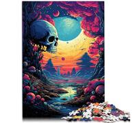 Puzzle da 1000 pezzi per adulti colorato paesaggio fantasioso compito di pensiero impegnativo ma divertente e divertente 26 x 38 cm
