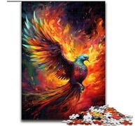 Puzzle da 1000 pezzi per adulti, colorato puzzle di arte della fenice, realizzato in cartone, gioco interattivo per famiglie, rompicapo, giocattolo educativo 1000 pezzi(26x38cm)