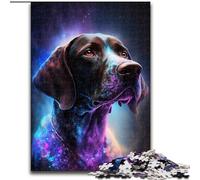 Puzzle da 1000 pezzi per adulti,colorato puzzle in cartone raffigurante un cane con lampi,per adulti,rompicapo stimolante per adolescenti,perfetto come decorazione per la casa o come regalo (26x38cm)