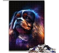 Puzzle da 1000 pezzi per adulti, colorato, raffigurante un cane con un fulmine, perfetto come regalo di Natale e Capodanno, regalo per le feste (dimensioni 50x75cm)