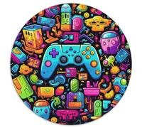 Puzzle da 1000 pezzi per adulti, colorato, rotondo, cartaceo, gioco interattivo per famiglie, regalo creativo con grafica colorata (67,5x67,5 cm)