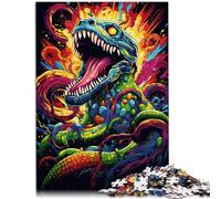 Puzzle da 1000 pezzi per adulti colorato serpente veleno giocattolo educativo intellettuale rilassante 50 x 75 cm per alleviare lo stress per soffermarsi a casa