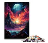 Puzzle da 1000 pezzi per adulti colorato tema psichedelico delle maree cosmiche puzzle per bambini gioco educativo in legno per adulti 75x50 cm