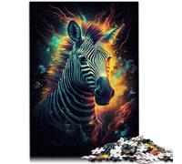 Puzzle da 1000 pezzi per adulti colorato zebra giochi relax 26 x 38 cm tutta la famiglia e per adolescenti dai 14 anni in su