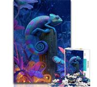 Puzzle da 1000 pezzi per adulti, colore Camaleonte, aiuta il cervello a esercitare i giocattoli avvincenti per coltivare la pazienza, decorazione perfetta 50x75cm