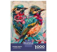 Puzzle Da 1000 Pezzi Per Adulti Colorful Bird Wall Art Print Puzzle Per Adolescenti Giocattolo Decorazione Da Parete Regali Per Donne Regali Unici Per Compleanno E Natale 38x26cm/1000pcs