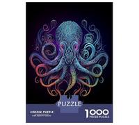 Puzzle Da 1000 Pezzi Per Adulti Colorful Kraken Octopus Puzzle Per Adulti Gioco Rompicapo Assemblaggio Di Modelli Difficile E Impegnativo 70x50cm/1000pcs