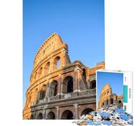 Puzzle da 1000 pezzi per adulti Colosseo Roma Gioco rilassante ed educativo ideale come sfida o regalo per il Secret Santa Decorazione perfetta (Dimensioni 38x52cm)