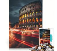 Puzzle da 1000 pezzi per adulti, Colosseo, Roma, Italia, gioco educativo, difficile e stimolante, gioco unico e avvincente 50x75cm