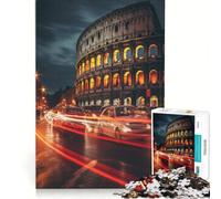 Puzzle da 1000 pezzi per adulti, Colosseo, Roma, Italia, gioco educativo, difficile e stimolante, gioco unico e avvincente 38x52cm