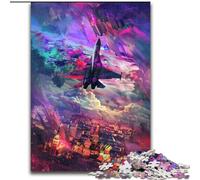 Puzzle da 1000 pezzi per adulti, combattente colorato, in legno, ideale per il divertimento in famiglia, il relax e come regalo di Natale Dimensioni: 50 x 75cm, perfetto per adolescenti e famiglie