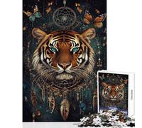 Puzzle da 1000 pezzi per adulti con acchiappasogni a forma di tigre gioco magico impossibile ideale per le vacanze a casa per passare il tempo un giocattolo educativo che rafforza l'amore