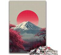 Puzzle da 1000 pezzi per adulti con alba sul Monte Fuji, sfida difficile e antistress, adatto per la decorazione della scrivania (38x26cm)