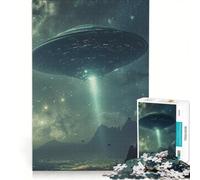 Puzzle da 1000 pezzi per adulti con alieni e UFO, gioco pratico, migliora la memoria, ideale come regalo per tutta la famiglia 50x75cm