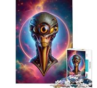 Puzzle da 1000 pezzi per adulti con alieni extraterrestri gioco educativo e rilassante ideale come regalo di compleanno o per un'occasione speciale (dimensioni 38x52cm)