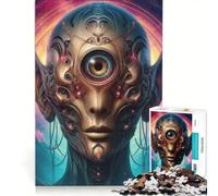 Puzzle da 1000 pezzi per adulti con alieni extraterrestri, gioco per famiglie, allena la mente e la manualità, ideale come regalo per tutta la famiglia 50x75cm