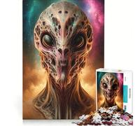 Puzzle da 1000 pezzi per adulti con alieni extraterrestri, gioco pratico, decorazione per la casa, compleanno e Natale 38x52cm