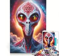 Puzzle da 1000 pezzi per adulti con alieni extraterrestri, gioco pratico, decorazione per la casa, compleanno e Natale 38x26cm