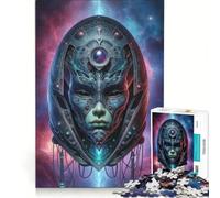 Puzzle da 1000 pezzi per adulti con alieni extraterrestri, gioco rilassante, allena la mente e la mano, compleanno e Natale 38x26cm