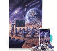 Puzzle da 1000 pezzi per adulti con alieno grigio insegnante su Marte, gioco rilassante, interazione genitore-figlio, regalo di compleanno, regalo di viaggio 38x26cm
