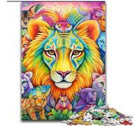 Puzzle da 1000 pezzi per adulti con animali africani, in legno, per attività divertenti a casa, regalo di compleanno, regalo da viaggio(50x75cm)