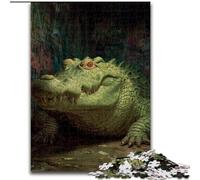 Puzzle da 1000 pezzi per adulti con animali e coccodrilli, per bambini dai 14 anni in su, giochi divertenti, attività divertenti a casa, regali di compleanno, regali da viaggio (dimensioni 26x38cm)